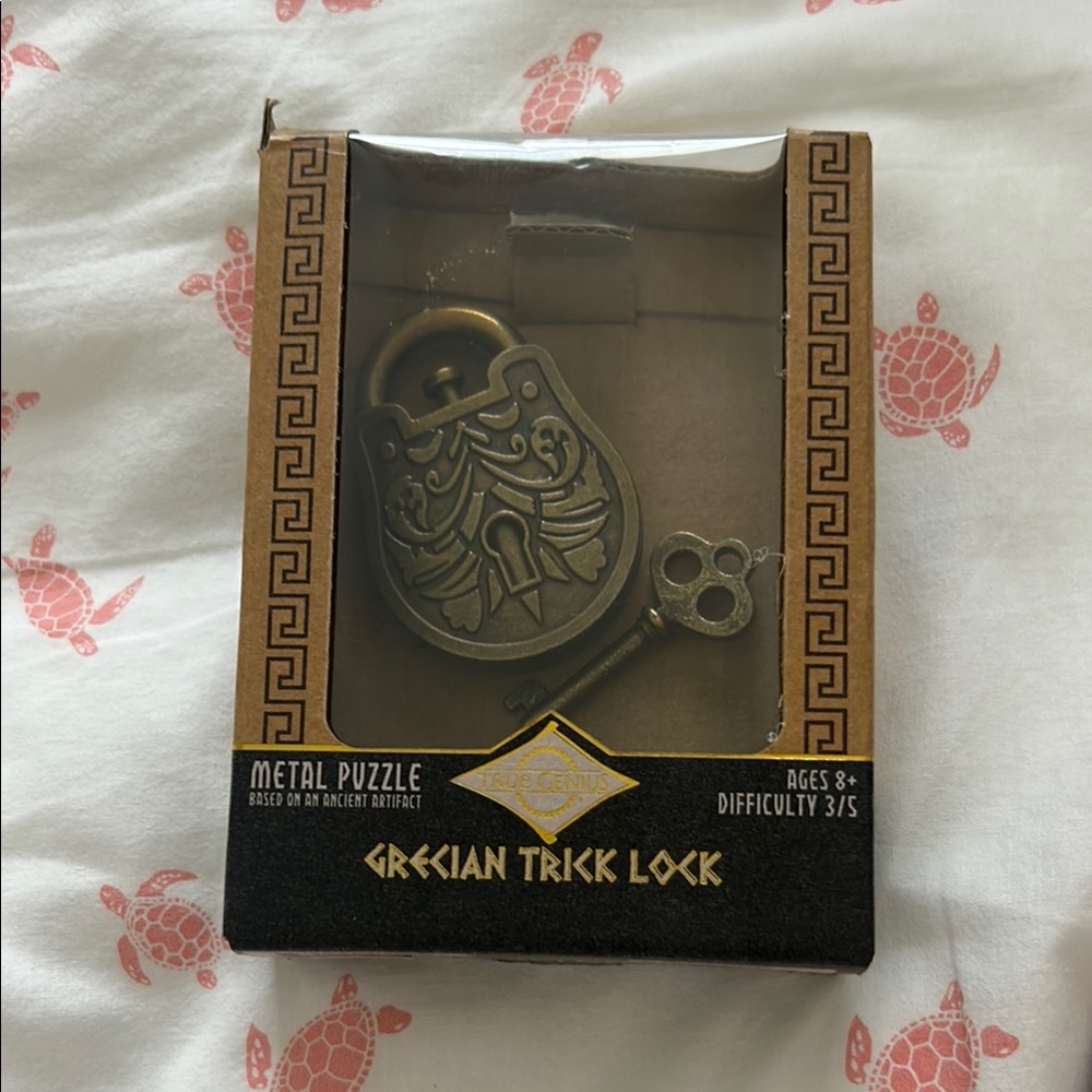 Grecian Trick Lock Metal Puzzle